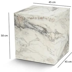 Kisasztal KUP 50x45 cm márvány dekoráció