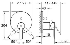 GROHE 24064001 - LINEARE csaptelep, polírozott króm