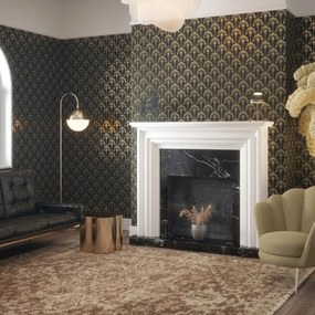 Arthouse Signature 2 Palm Palace arany-fekete pálmafás vlies tapéta – 921702