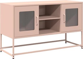 vidaXL rózsaszín acél TV-szekrény 100,5x39x60,5 cm