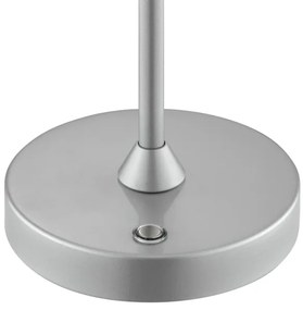 Brilliant - ELORA érintésvezérléses, újratölthető, fényerőszabályzós asztali LED-lámpa LED/2,5W/5V 2700K IP44 ezüst