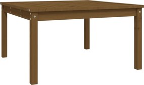 vidaXL mézbarna tömör fenyőfa kerti asztal 82,5x82,5x45 cm