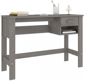 HAMAR világosszürke tömör fenyőfa íróasztal 110 x 40 x 75 cm
