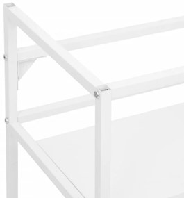 fehér vas fürdőszobai mosdókagylókeret 40 x 38 x 83 cm