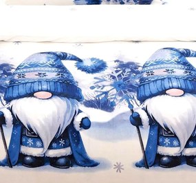 Mikroplüss ágynemű Homa LEVINA BLUE GNOMS 140x200 cm