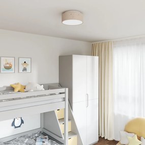 Mennyezeti LĂĄmpĂĄk Csillagos LĂĄmpaernyĆvel Taupe Ă 30 cm Szövet E27