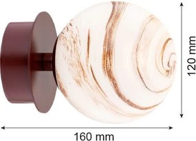 Argon FABIO 8455 Plafonlámpa 1x7W(Max)/E14 IP44