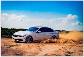 Fotótapéta flizelina 152x104 Bmw Drift a homokban