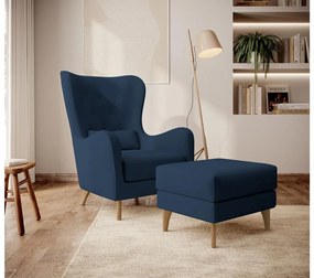 Fotel Calimero I  (tengerészkék + bükk). 1099345