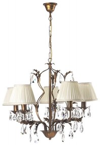 ONLI - Csillár láncon KAREN 5xE14/6W/230V bronz