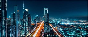 Kép - Dubai éjszaka (120x50 cm)