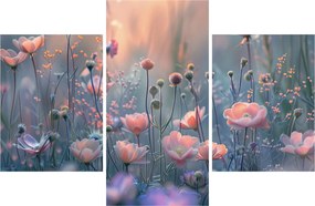Kép - Virágok pasztell színekben (90x60 cm)