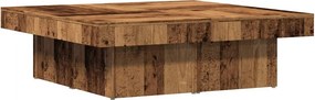 vidaXL antik fa színű szerelt fa dohányzóasztal 90 x 90 x 28 cm