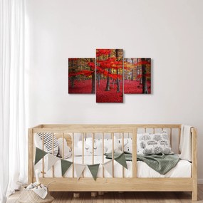 Kép - vörös erdő (90x60 cm)