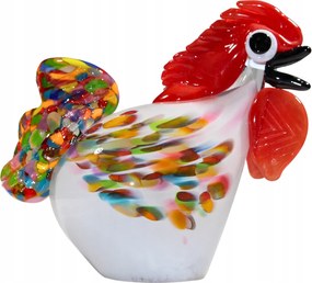 Kakas figura fehér ajándék dekoráció 23 cm Nagy gyerekeknek tyúk