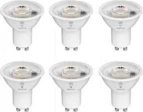 6 db-os Led izzó szett GU10 5W Semleges fehér szín