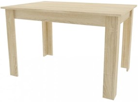 Étkező szett 1 + 4, UMEKO asztal 120x80 cm sonoma tölgy + szürke KITO szék