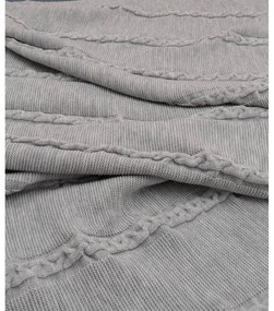 Szürke ágytakaró 200x220 cm Trenza – Oyo Concept