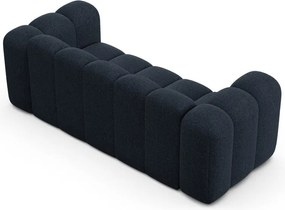 Sötétkék zsenília kanapé 200 cm Lupine – Micadoni