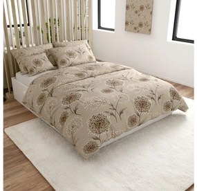 Krepp ágynemű PAMPELINO BLEND világosbarna Ágyneműhuzat mérete: 70 x 90 cm | 140 x 200 cm