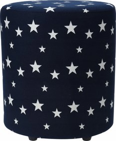 Textil Puff Kerek Csillagos Puff 30x32 cm