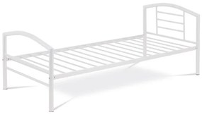 Egyszemélyes Fém Ágykeret Fehér Színben 90x200 cm