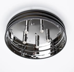 Brilagi - LED kristályos mennyezeti lámpa VELURE 5xE14/40W/230V fekete