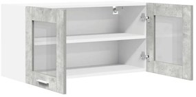 Függő szekrény Riga Beton szürke és fehér 80 x 31 x 40 cm