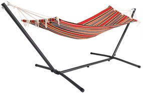 Deuba Hintaågy fém våzzal 200x80 cm - piros