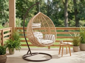 Világosbarna TROPIKAL függőszék állvánnyal