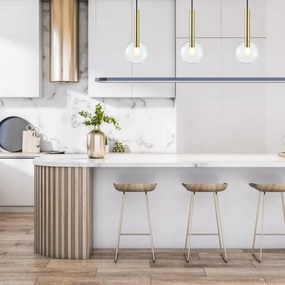 Csillár zsinóron NIKO 1xG9/9W/230V átm. 15 cm arany