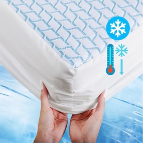 IceFresh Comfort hűtőlepedő rugalmas szalaggal a kerület mentén EMI, 90x200-as lap