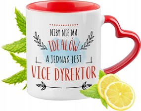 Vice Igazgatónak Szív alakú füllel Ajándék Nyomtatott