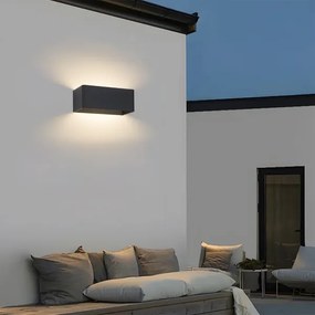 Brilagi - LED kültéri fali lámpatest DONNANI LED/7W/230V 20 cm fekete IP44