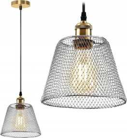 Mennyezeti Lámpa Függeszték Fém Króm Háló