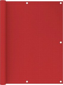 vidaXL piros HDPE erkélytakaró 120 x 500 cm