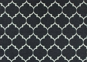 350x400 cm Grafit Szőnyeg Clover Marokkói Lóhere Filc A Nappaliba