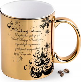 Arany Karácsonyi Bögre Ajándék Anyukának A Neveddel Saját Neved