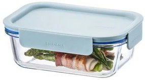 LOCKnLOCK Üveg doboz, téglalap alakú, CLEAR, 630ml, menta, 630 ml