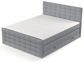 Szürke ágyneműtartós boxspring ágy 180x200 cm Blend – Maison de Rêve
