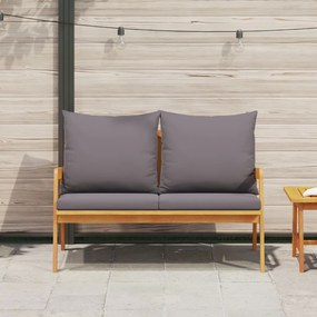Kerti Pad Párnákkal 115x65x71 cm Tömör Akác Fából