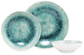 18 db kék/porcelán étkészlet