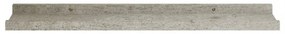 4 db betonszürke fali polc 60 x 9 x 3 cm