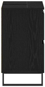 Fürdőszoba Székény fiókkal Musta tammi 80 x 33 x 60 cm Faanyag