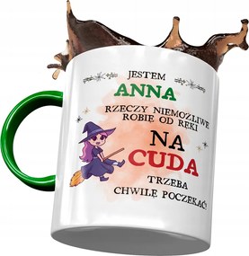 Zöld Bögre Anna Barátnőknek Ajándék Nyomtatott Fotóval