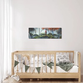 Kép - A kardok kertjének illusztrációja (órával) (90x30 cm)