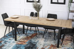 Étkezőgarnitúra Hugo asztal 4 Fekete RIO székkel