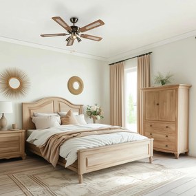 Bronz mennyezeti ventilátor fával - Mistral 42