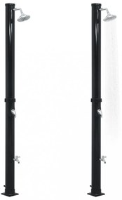 fekete szolárzuhany 220 cm 20 L