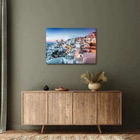 Kép - Alkonyat Santoriniban (70x50 cm)